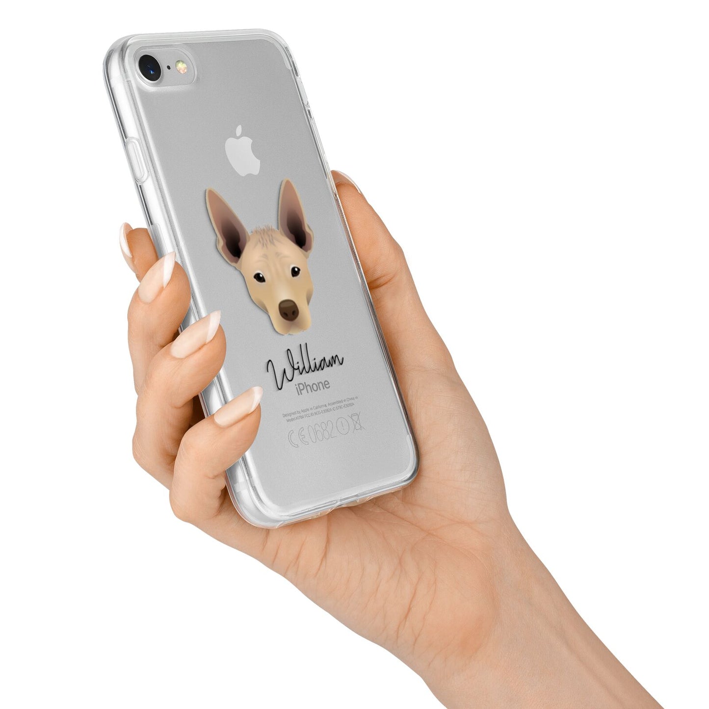 Mexican Hairless Personalised iPhone 7 Bumper Case on Silver iPhone Alternative Image