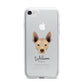Mexican Hairless Personalised iPhone 7 Bumper Case on Silver iPhone