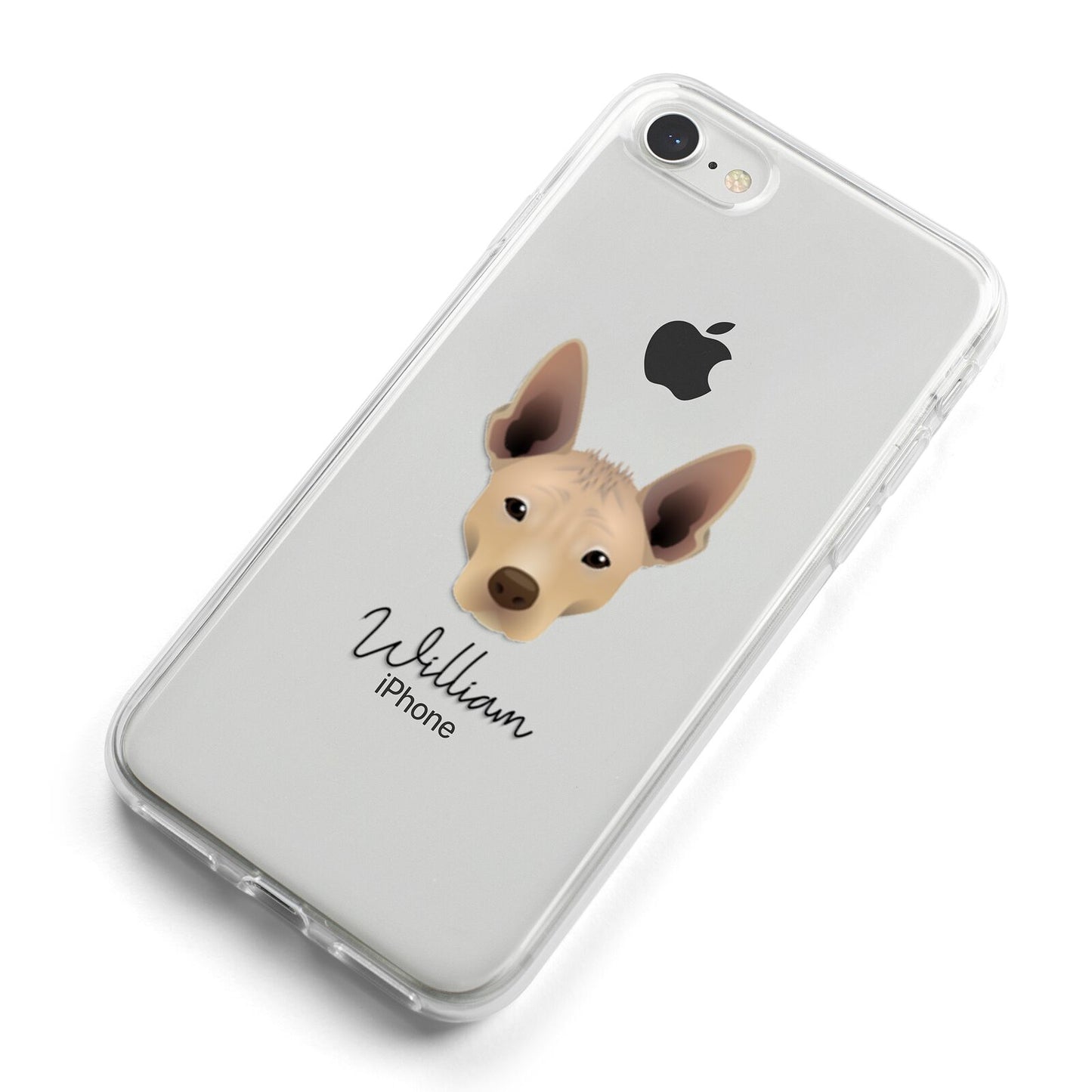 Mexican Hairless Personalised iPhone 8 Bumper Case on Silver iPhone Alternative Image
