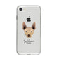 Mexican Hairless Personalised iPhone 8 Bumper Case on Silver iPhone