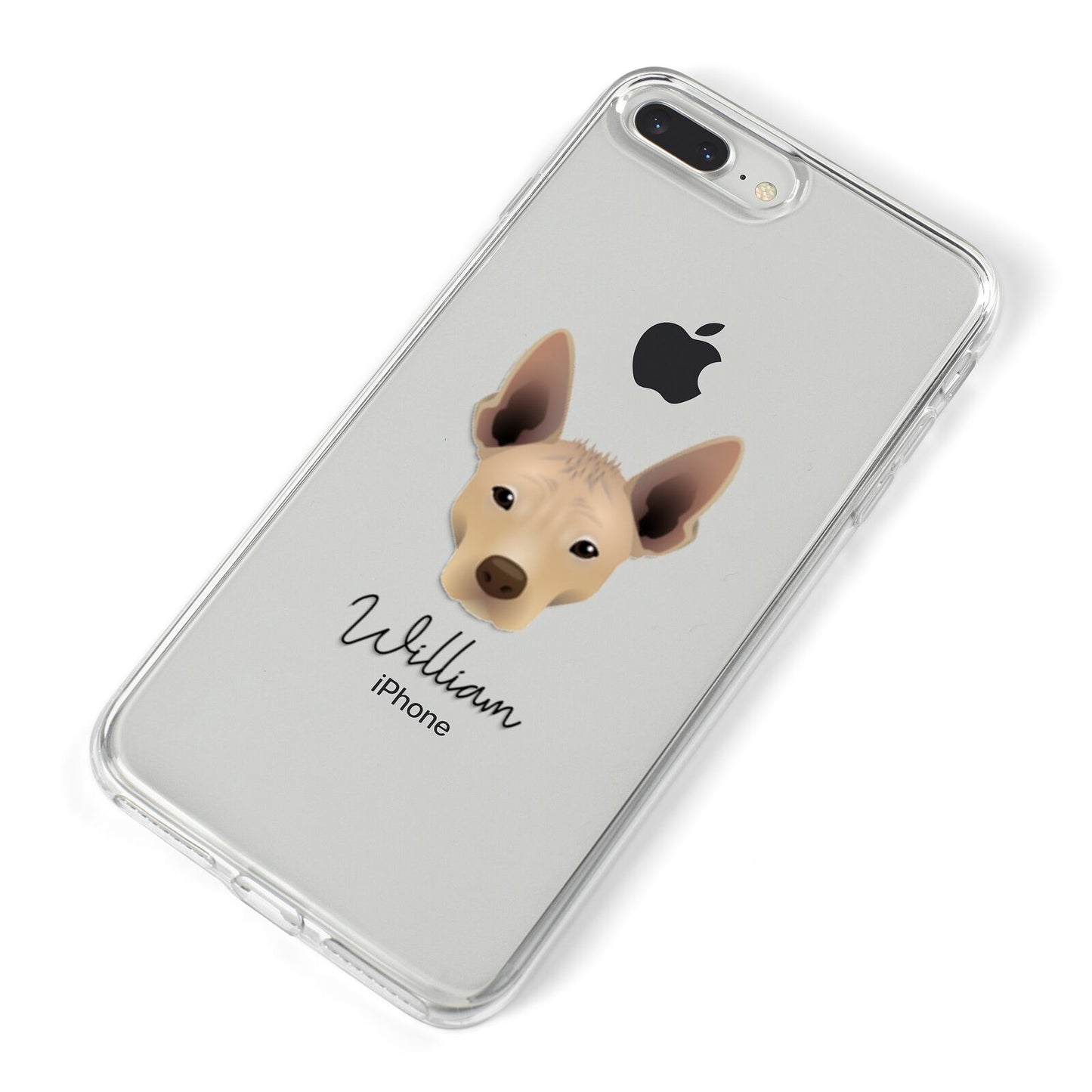 Mexican Hairless Personalised iPhone 8 Plus Bumper Case on Silver iPhone Alternative Image