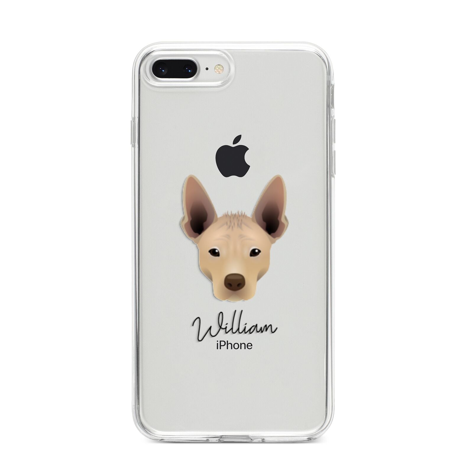 Mexican Hairless Personalised iPhone 8 Plus Bumper Case on Silver iPhone