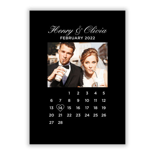 Milestone Date Personalised Photo A5 Flat Greetings Card