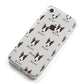 Miniature Bull Terrier Icon with Name iPhone 8 Bumper Case on Silver iPhone Alternative Image