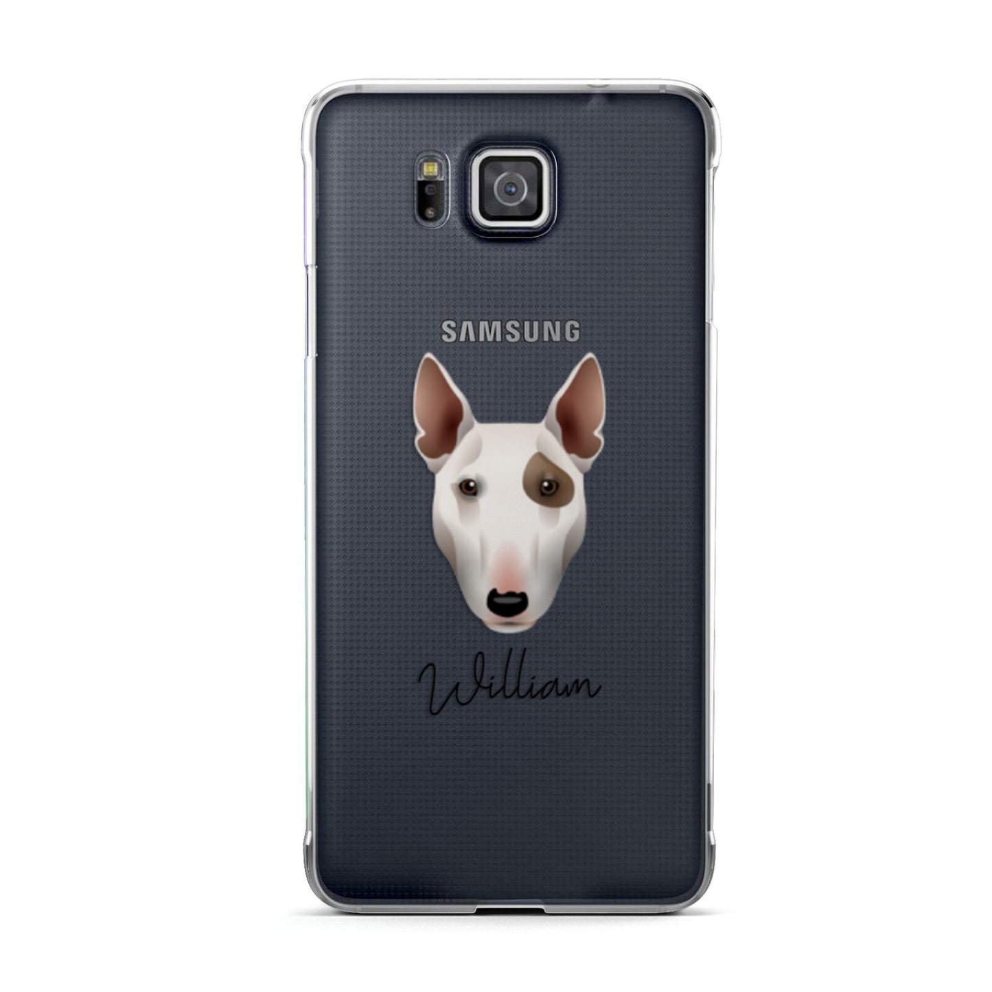 Miniature Bull Terrier Personalised Samsung Galaxy Alpha Case