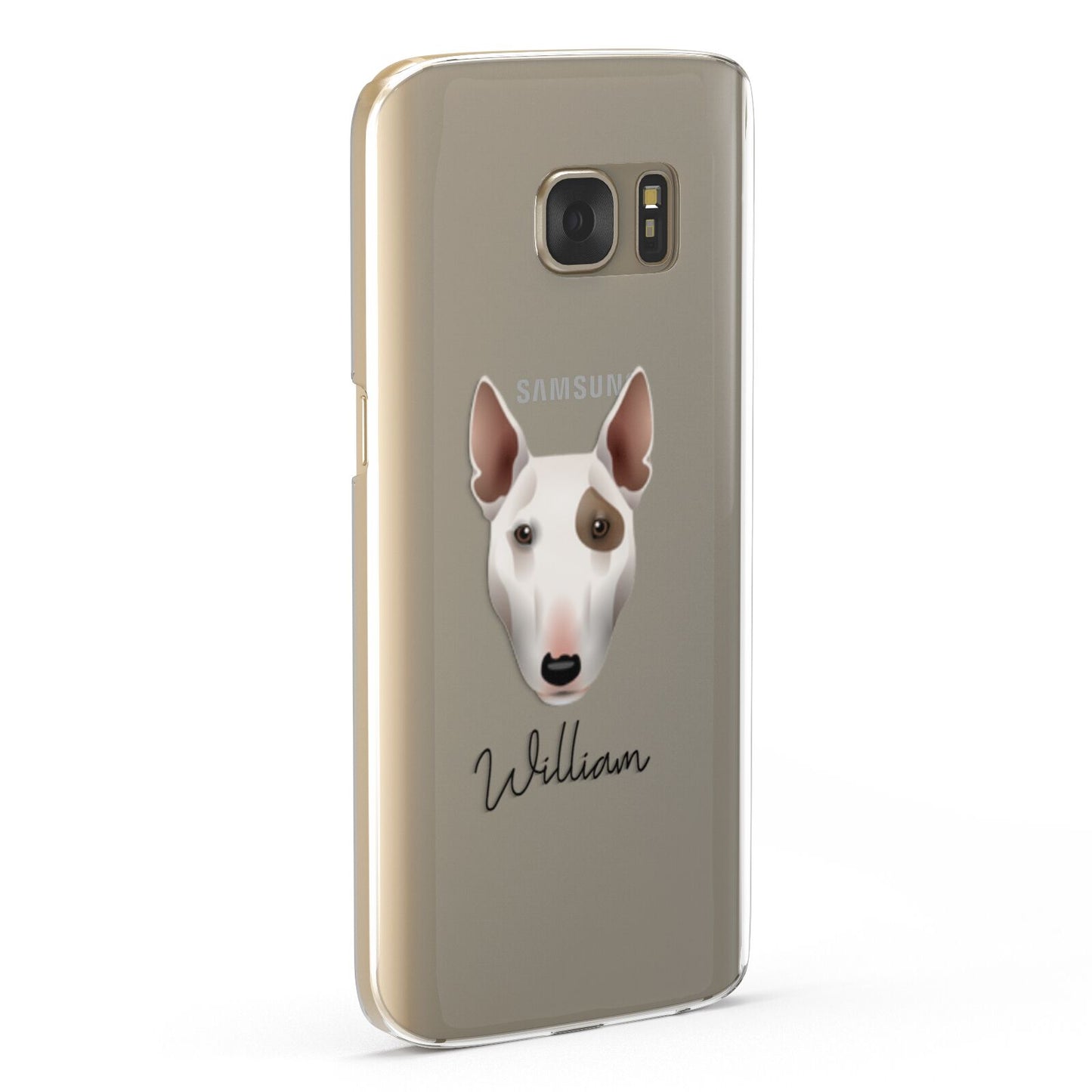 Miniature Bull Terrier Personalised Samsung Galaxy Case Fourty Five Degrees