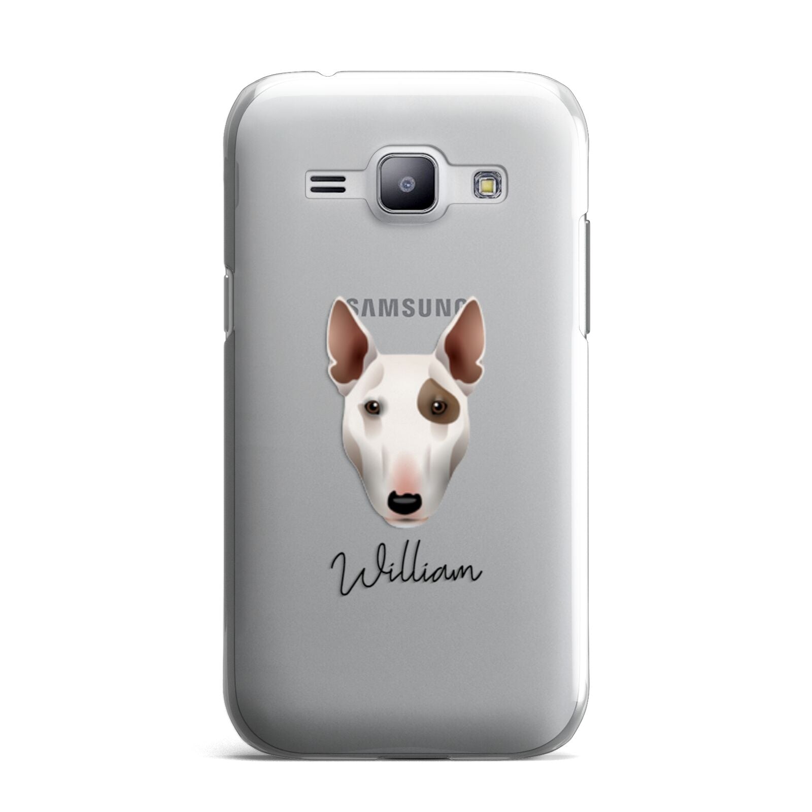 Miniature Bull Terrier Personalised Samsung Galaxy J1 2015 Case