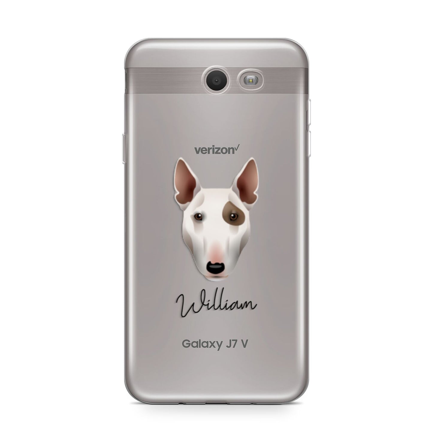 Miniature Bull Terrier Personalised Samsung Galaxy J7 2017 Case