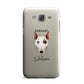 Miniature Bull Terrier Personalised Samsung Galaxy J7 Case