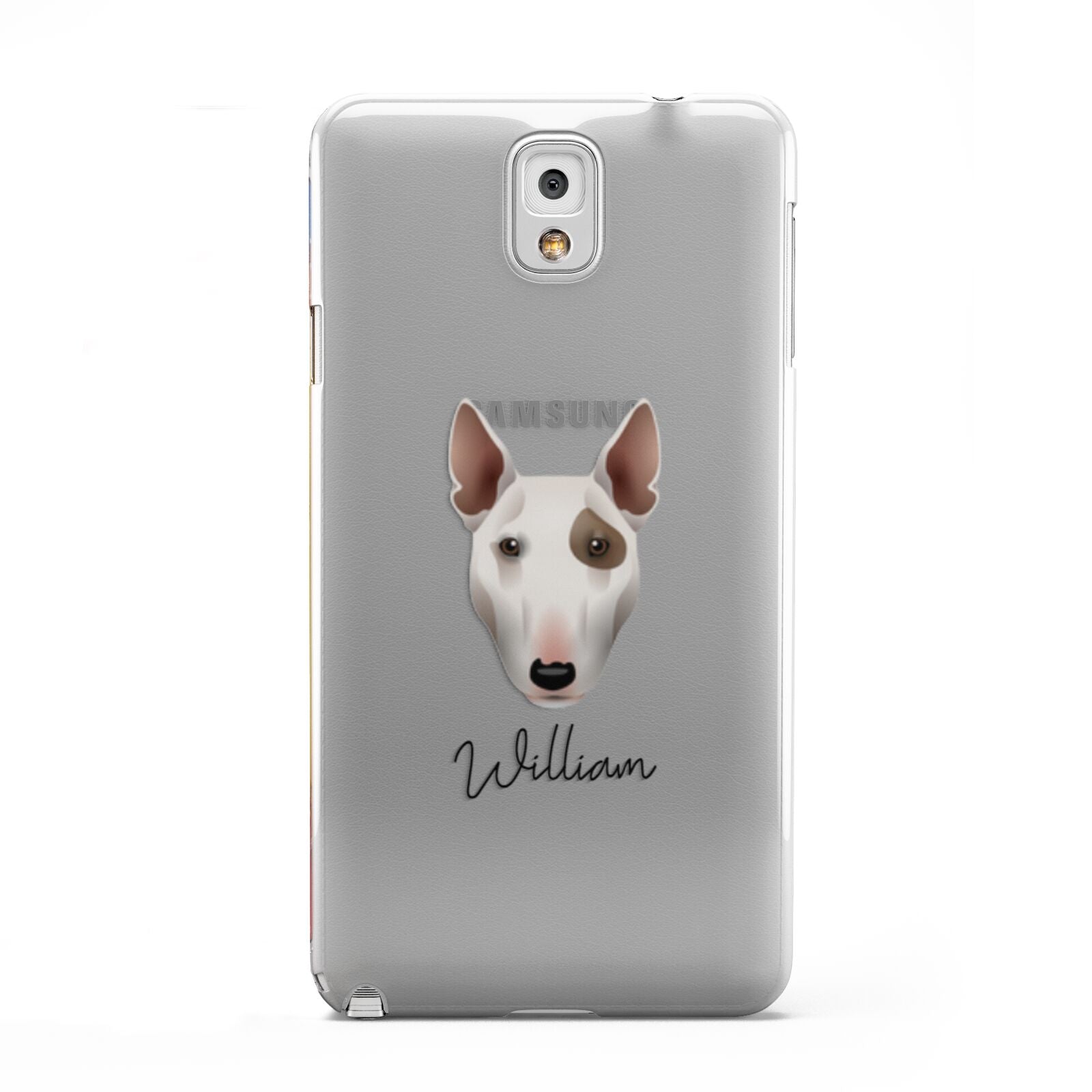 Miniature Bull Terrier Personalised Samsung Galaxy Note 3 Case