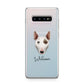 Miniature Bull Terrier Personalised Samsung Galaxy S10 Plus Case