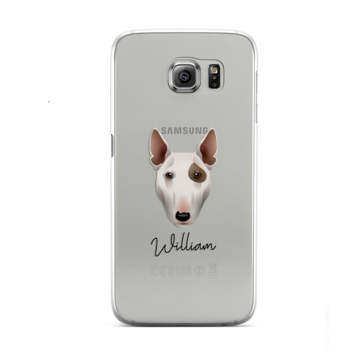Miniature Bull Terrier Personalised Samsung Galaxy S6 Case
