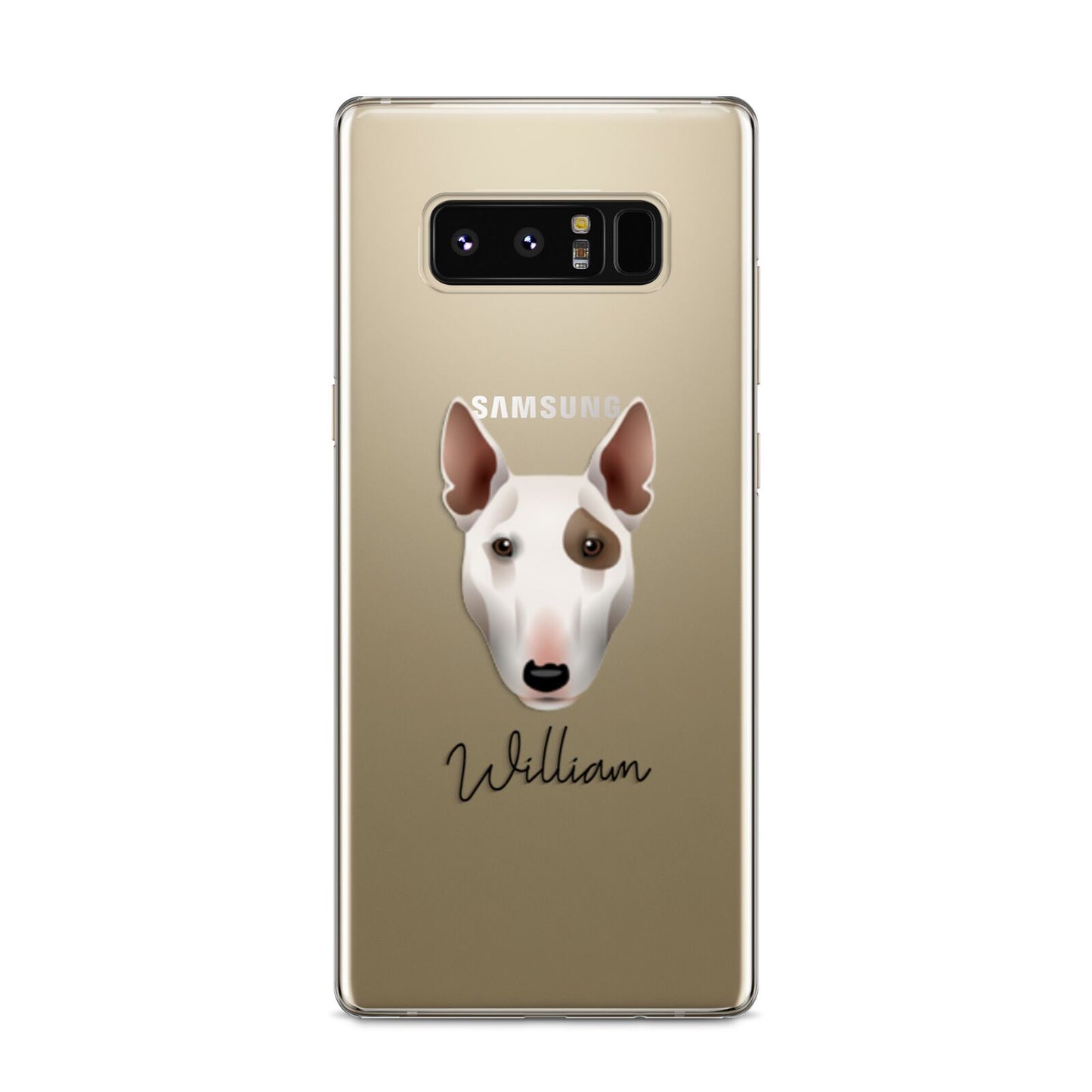 Miniature Bull Terrier Personalised Samsung Galaxy S8 Case