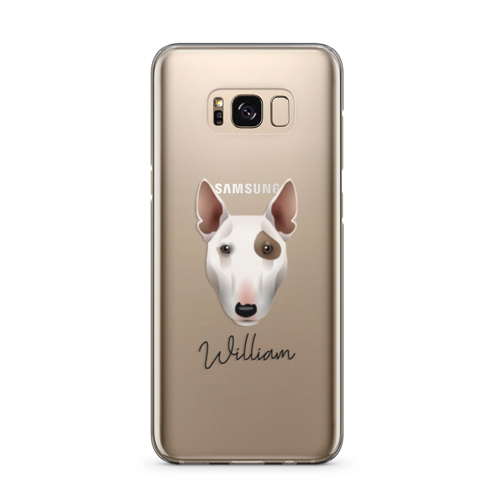 Miniature Bull Terrier Personalised Samsung Galaxy S8 Plus Case