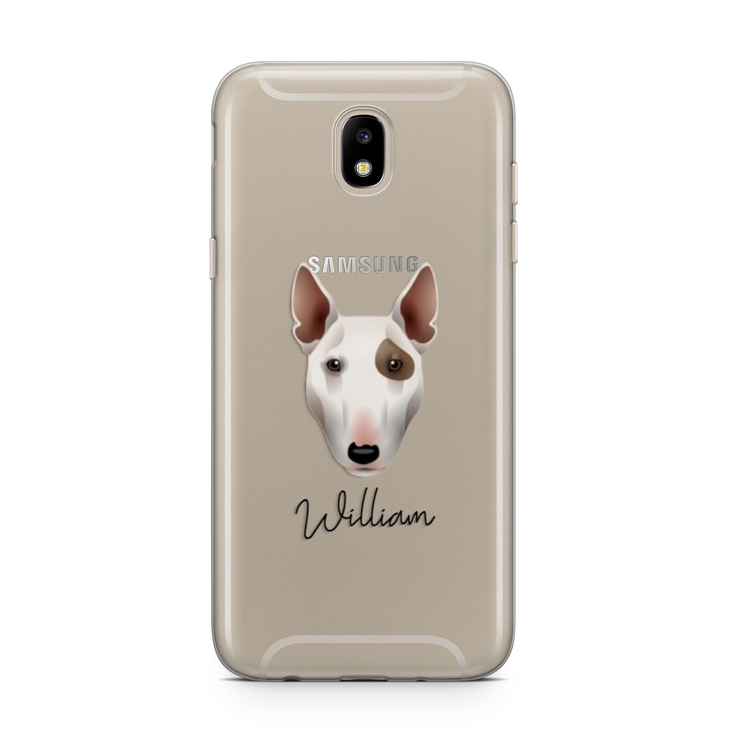 Miniature Bull Terrier Personalised Samsung J5 2017 Case