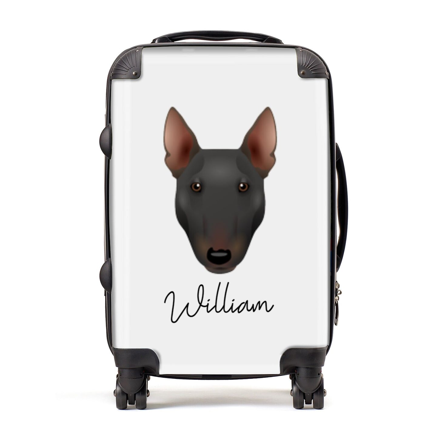 Miniature Bull Terrier Personalised Suitcase