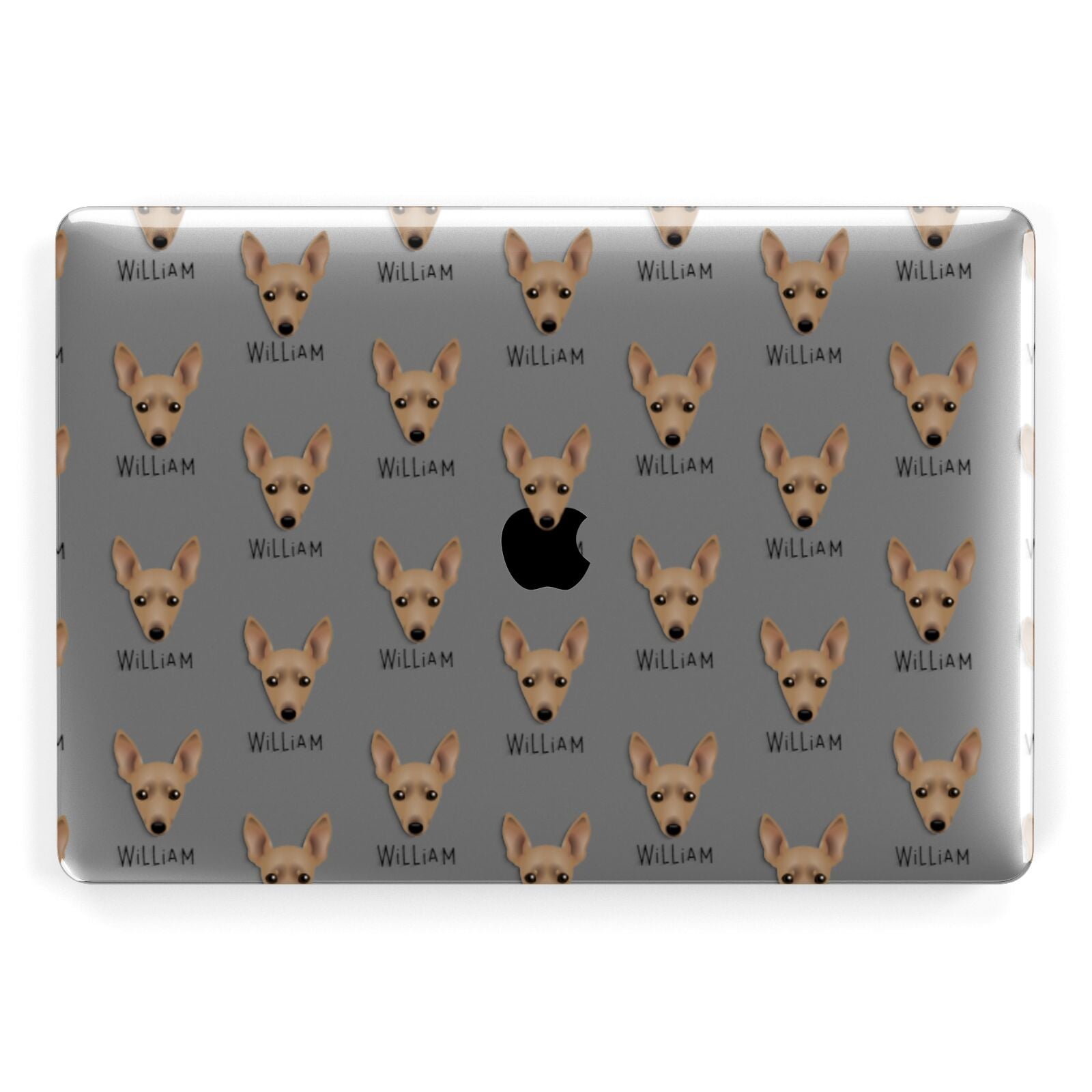 Miniature Pinscher Icon with Name Apple MacBook Case