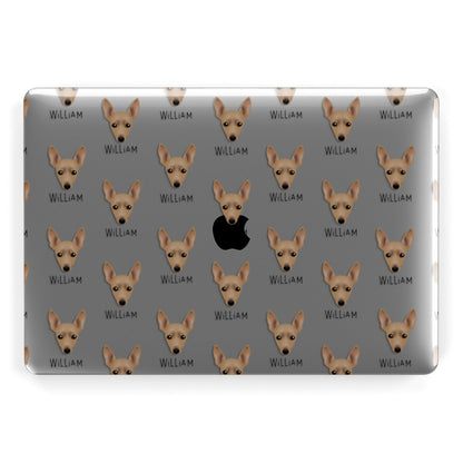 Miniature Pinscher Icon with Name Apple MacBook Case