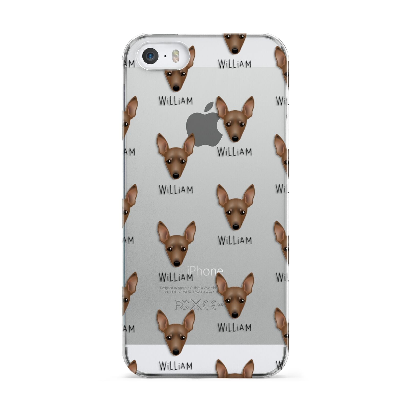 Miniature Pinscher Icon with Name Apple iPhone 5 Case