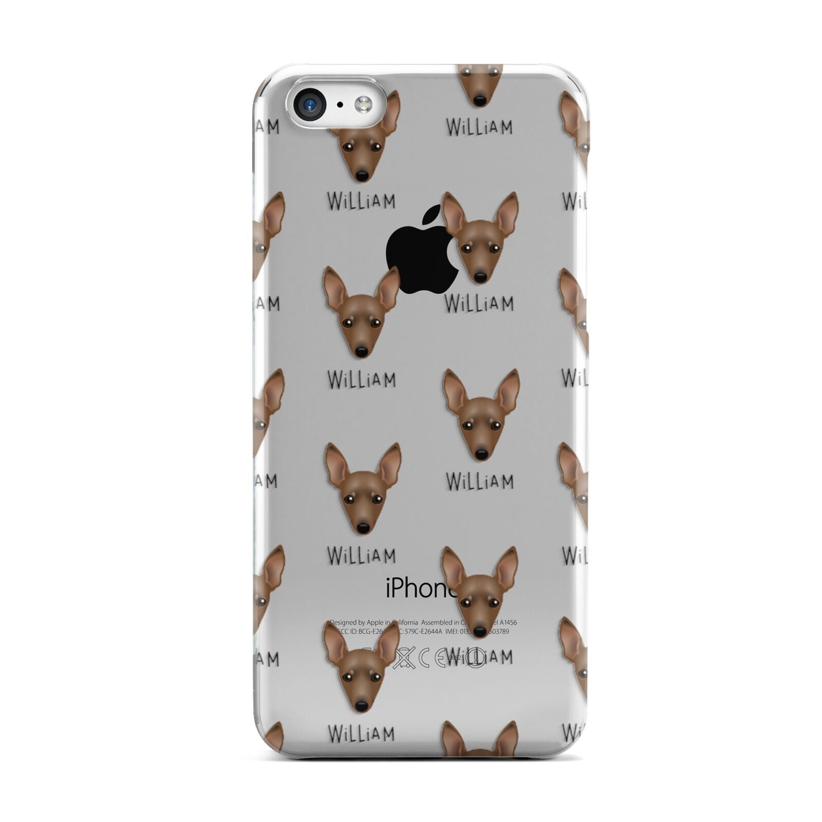 Miniature Pinscher Icon with Name Apple iPhone 5c Case