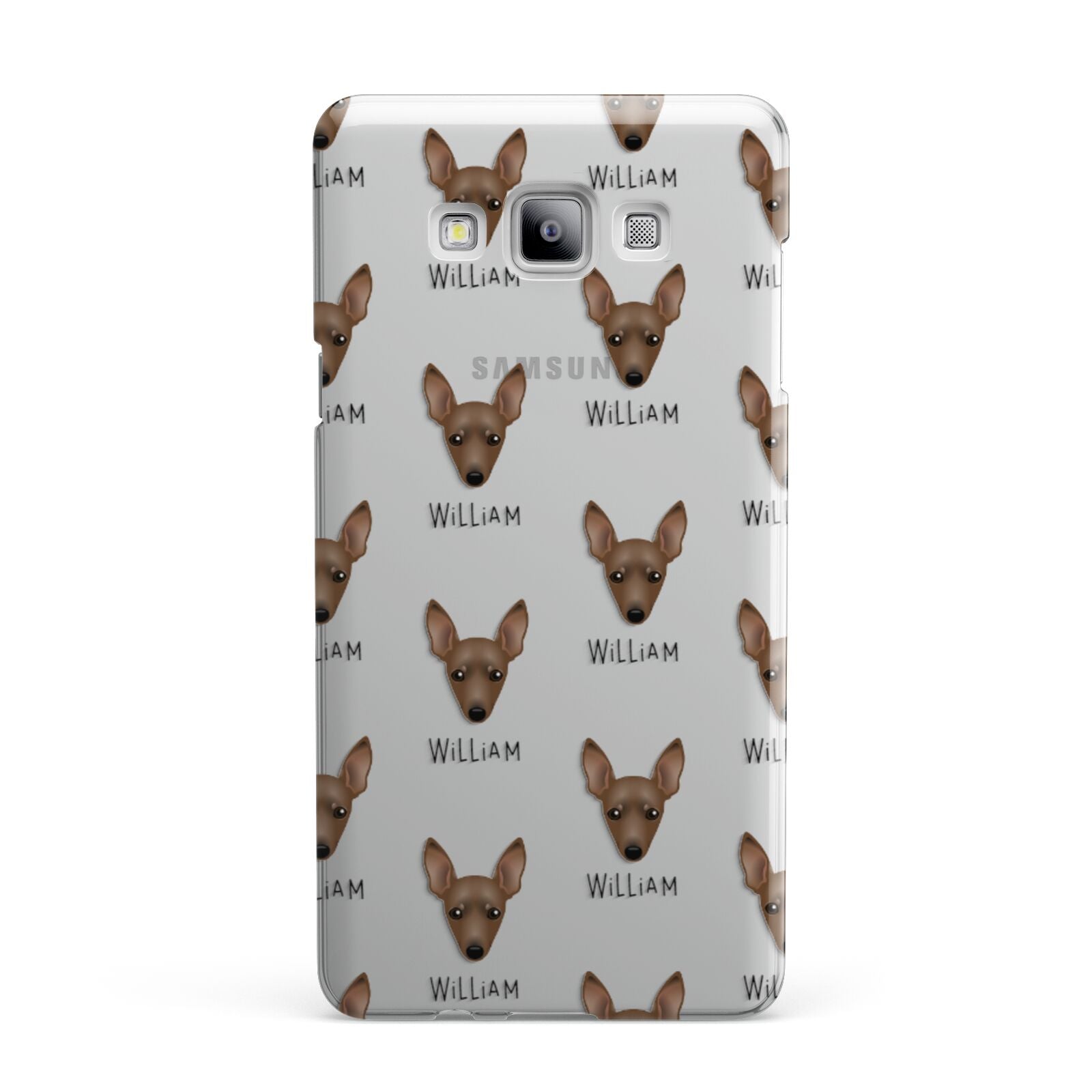 Miniature Pinscher Icon with Name Samsung Galaxy A7 2015 Case