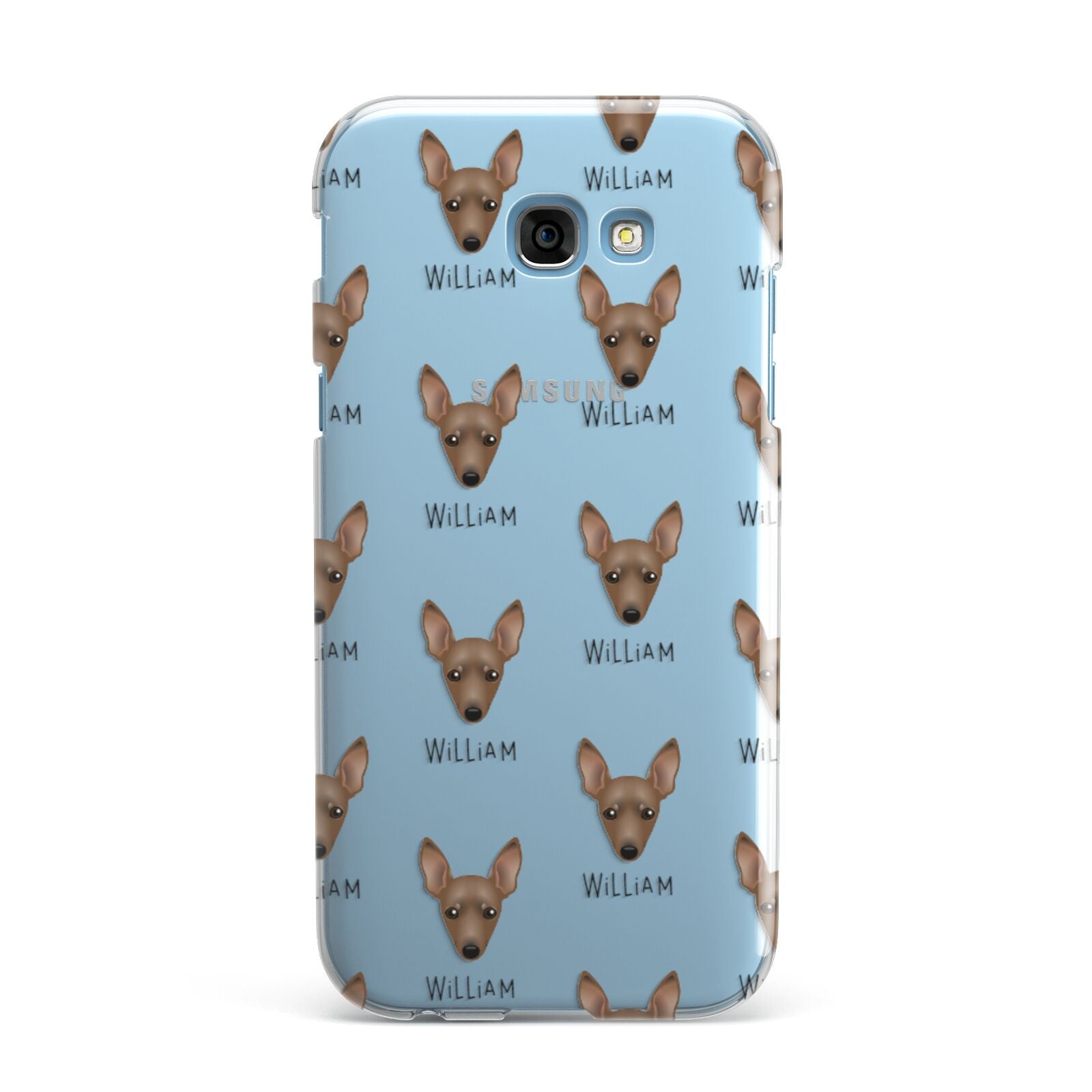 Miniature Pinscher Icon with Name Samsung Galaxy A7 2017 Case