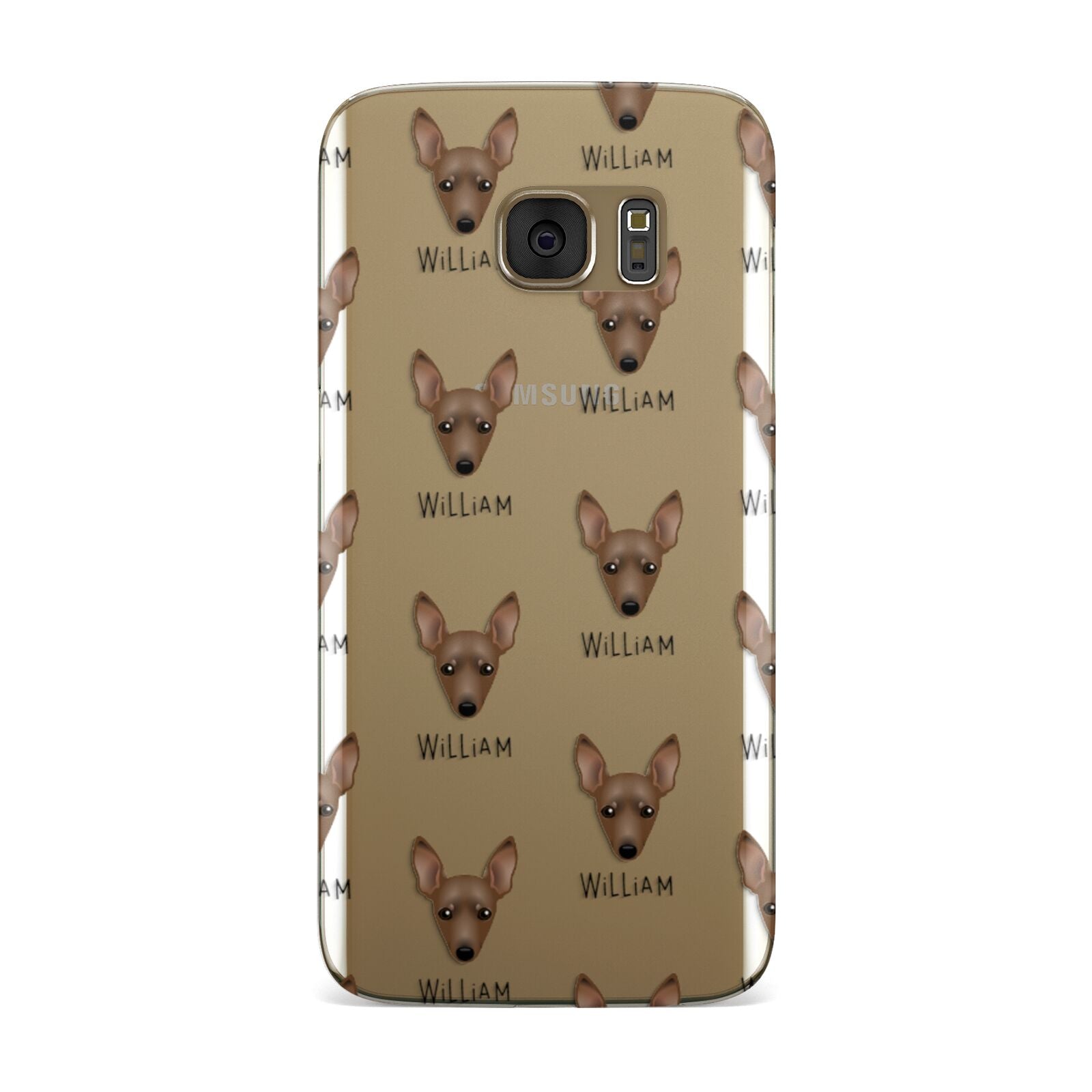 Miniature Pinscher Icon with Name Samsung Galaxy Case