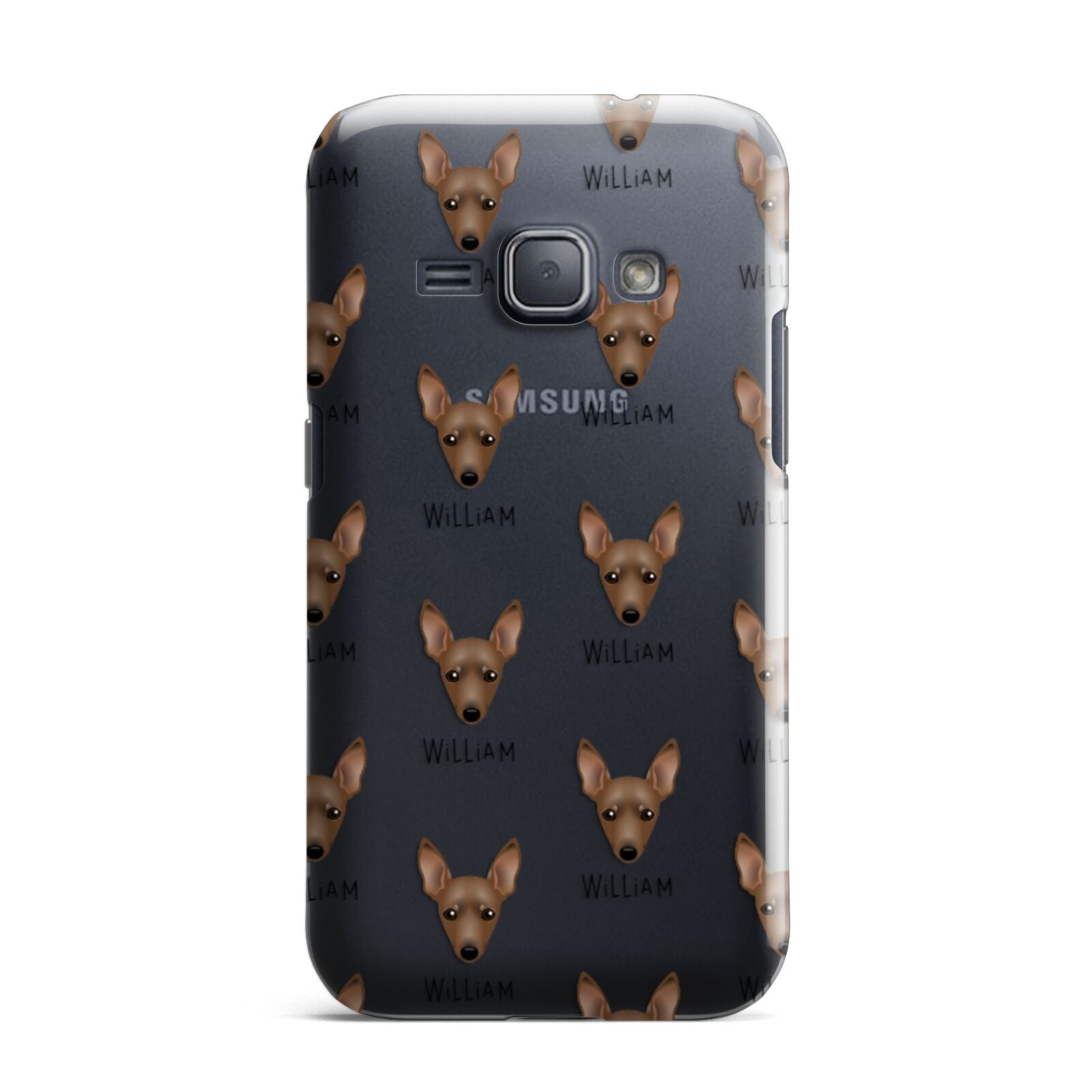 Miniature Pinscher Icon with Name Samsung Galaxy J1 2016 Case