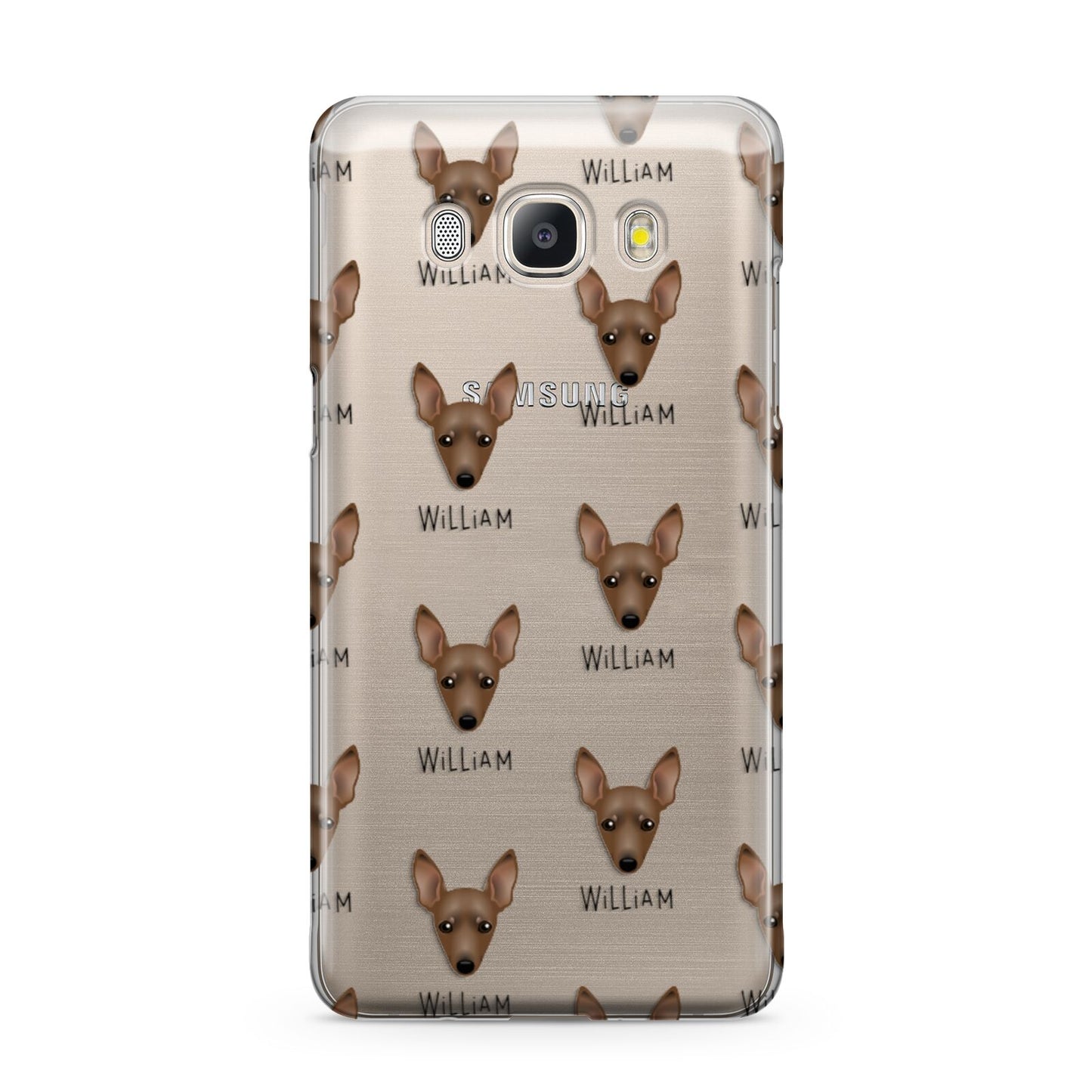 Miniature Pinscher Icon with Name Samsung Galaxy J5 2016 Case