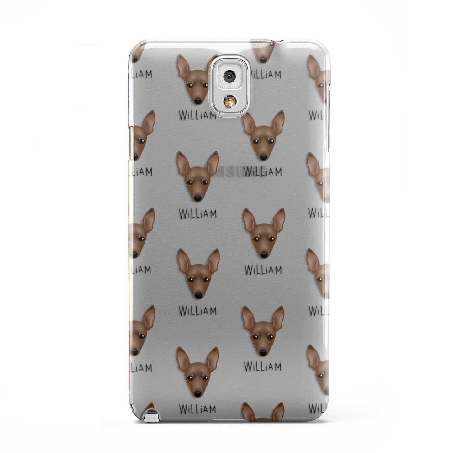 Miniature Pinscher Icon with Name Samsung Galaxy Note 3 Case