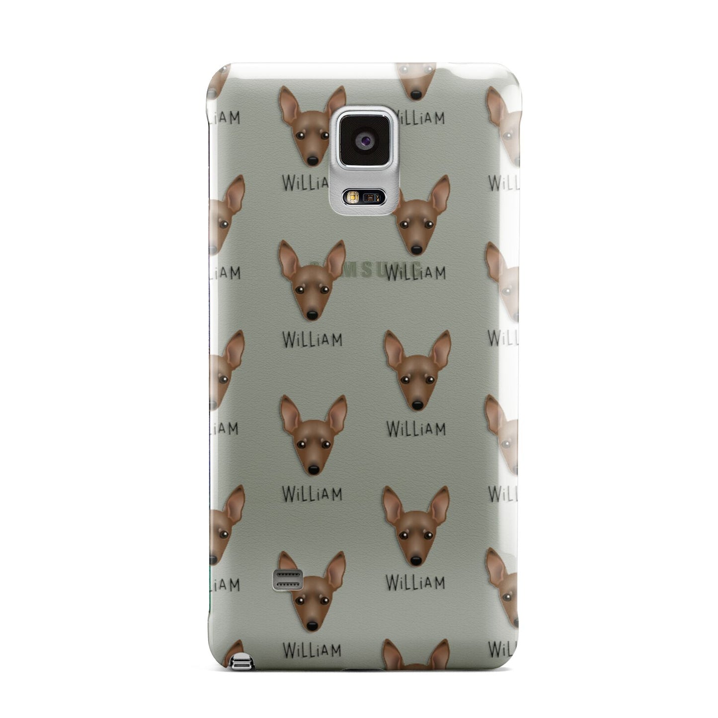 Miniature Pinscher Icon with Name Samsung Galaxy Note 4 Case