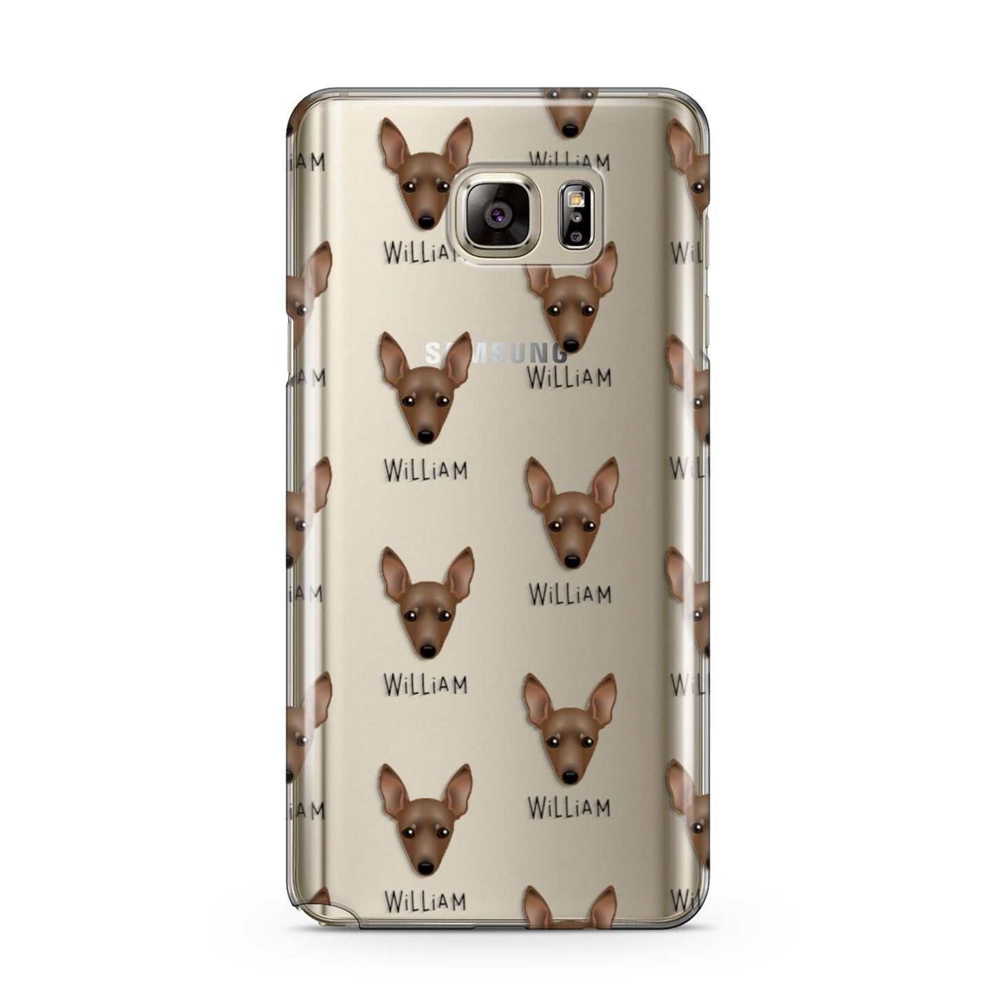 Miniature Pinscher Icon with Name Samsung Galaxy Note 5 Case