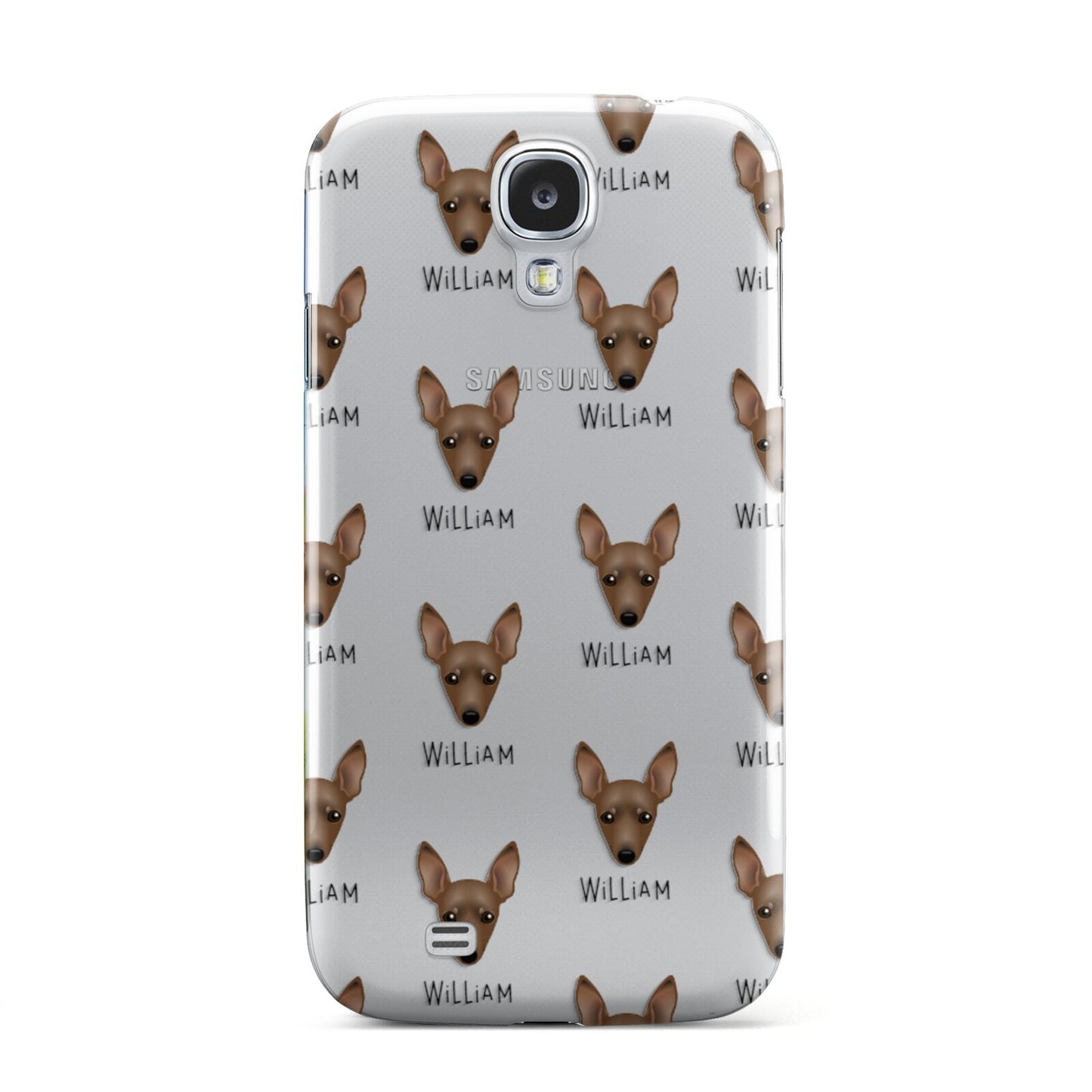 Miniature Pinscher Icon with Name Samsung Galaxy S4 Case