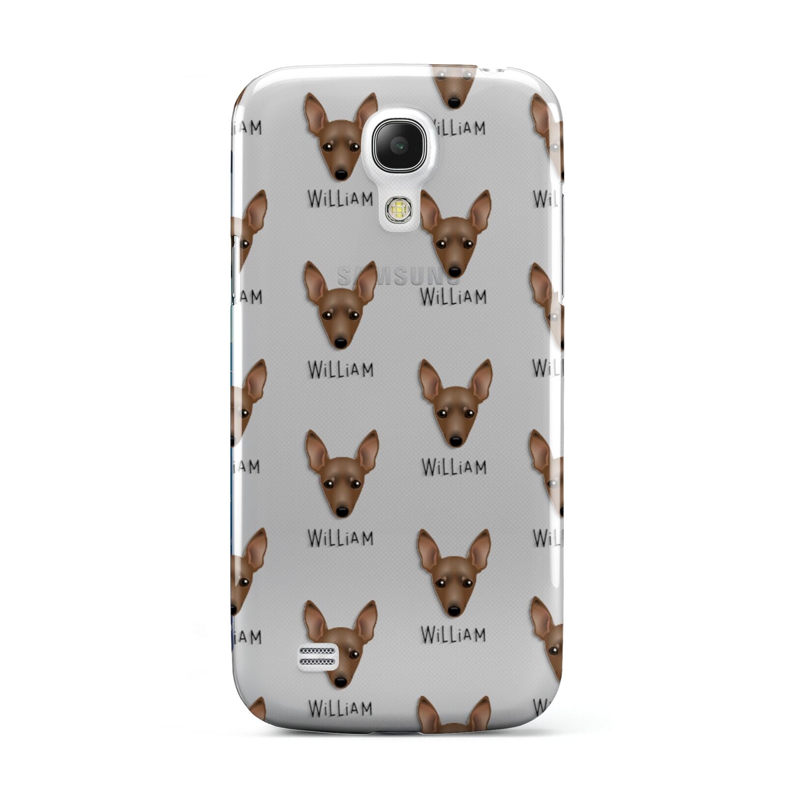 Miniature Pinscher Icon with Name Samsung Galaxy S4 Mini Case