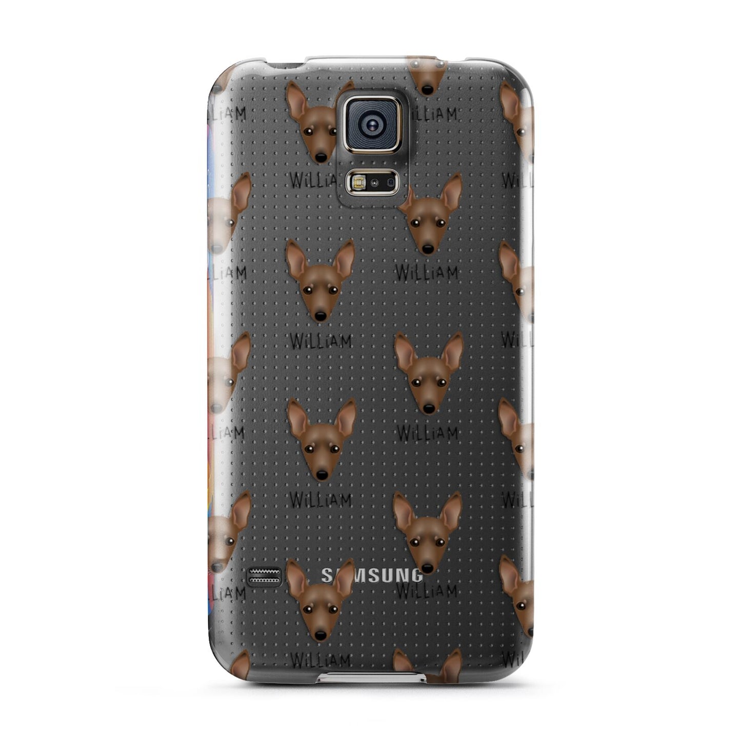 Miniature Pinscher Icon with Name Samsung Galaxy S5 Case