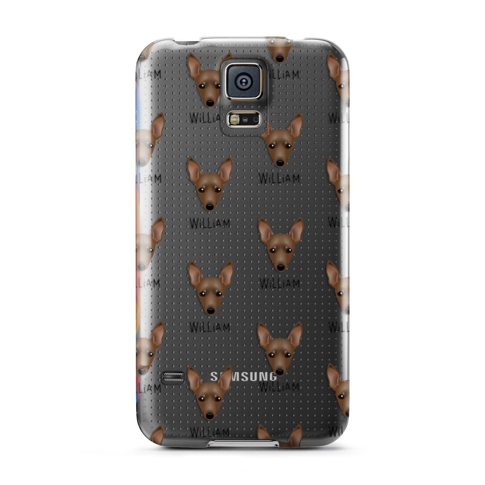 Miniature Pinscher Icon with Name Samsung Galaxy S5 Case