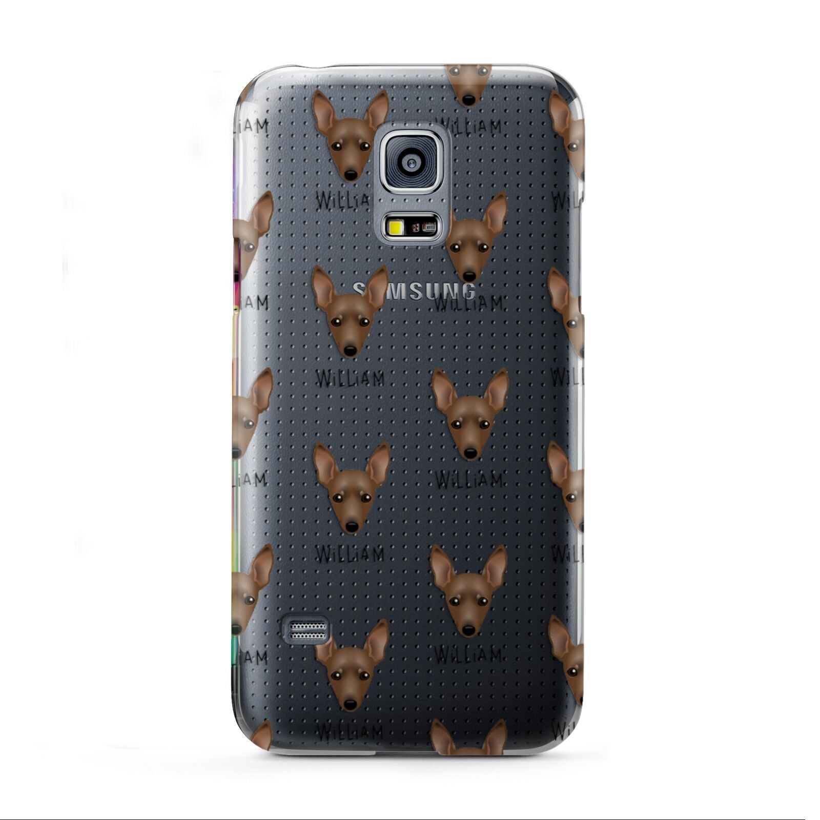 Miniature Pinscher Icon with Name Samsung Galaxy S5 Mini Case