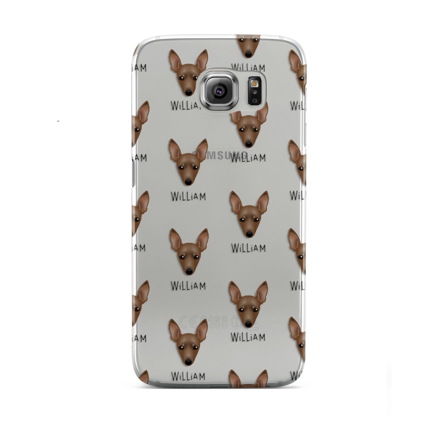 Miniature Pinscher Icon with Name Samsung Galaxy S6 Case