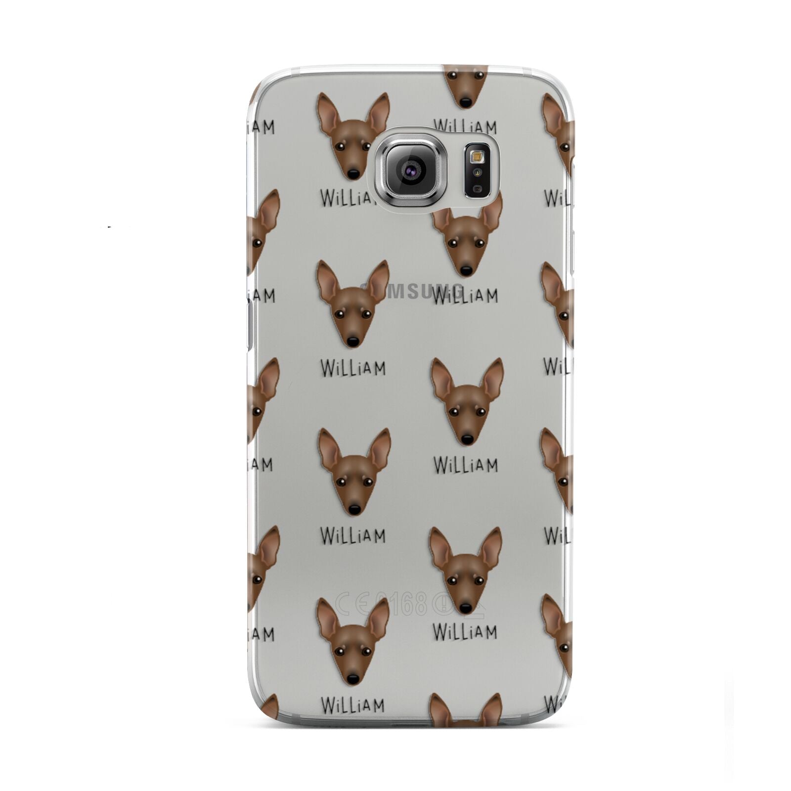 Miniature Pinscher Icon with Name Samsung Galaxy S6 Case