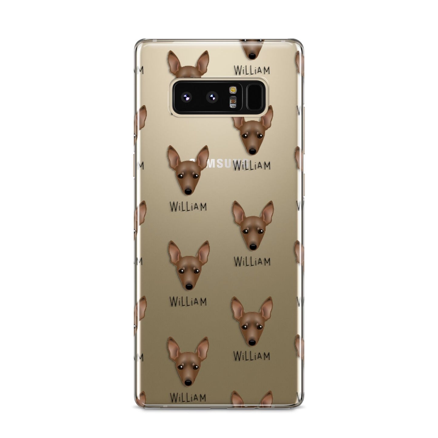 Miniature Pinscher Icon with Name Samsung Galaxy S8 Case