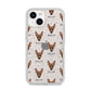 Miniature Pinscher Icon with Name iPhone 14 Glitter Tough Case Starlight