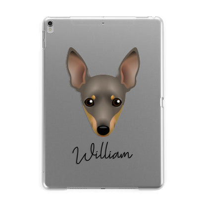 Miniature Pinscher Personalised Apple iPad Silver Case