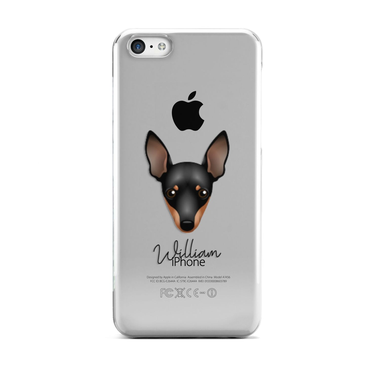 Miniature Pinscher Personalised Apple iPhone 5c Case