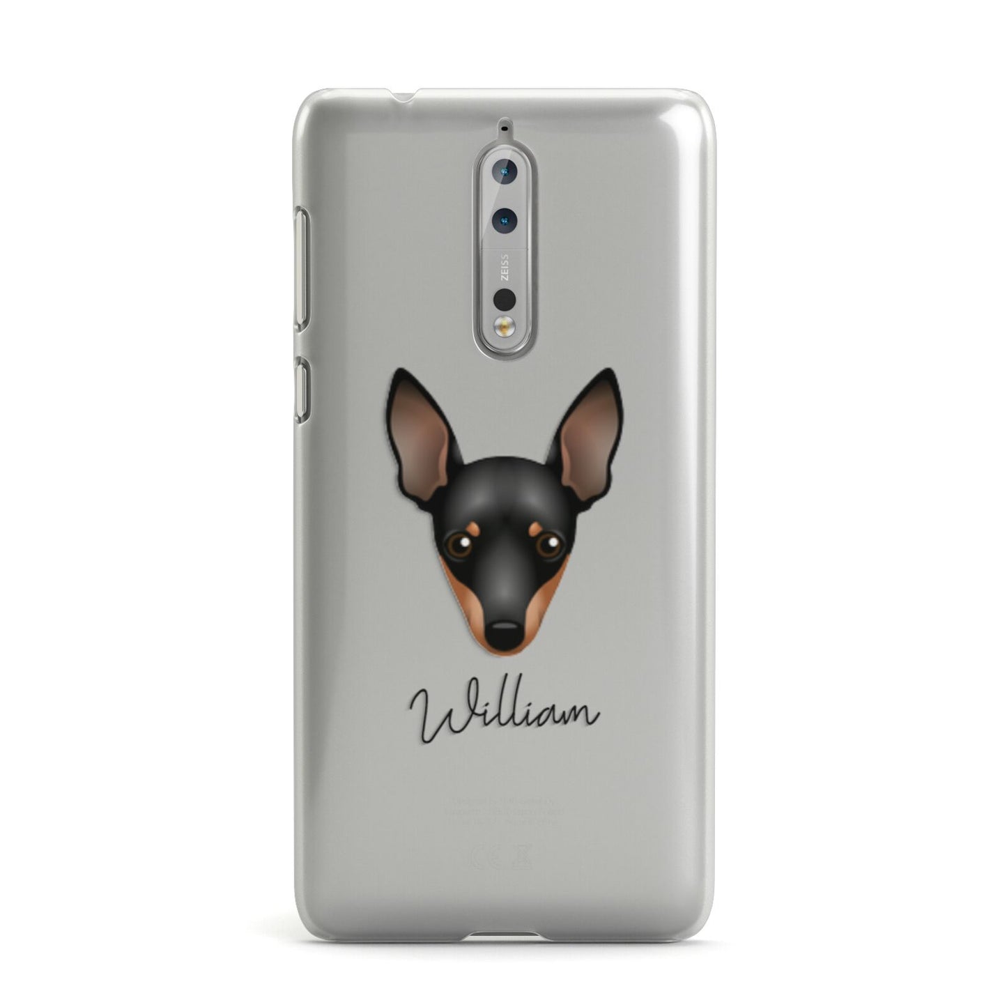 Miniature Pinscher Personalised Nokia Case