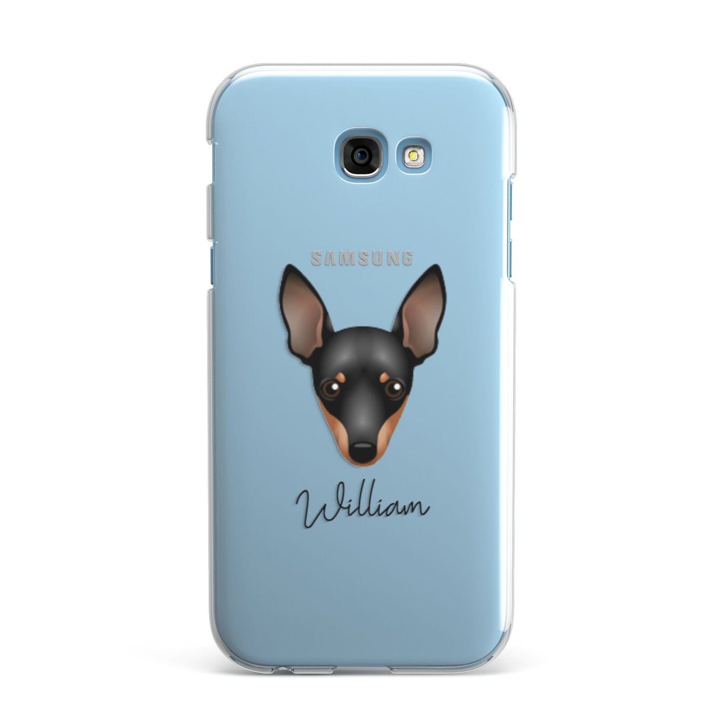 Miniature Pinscher Personalised Samsung Galaxy A7 2017 Case