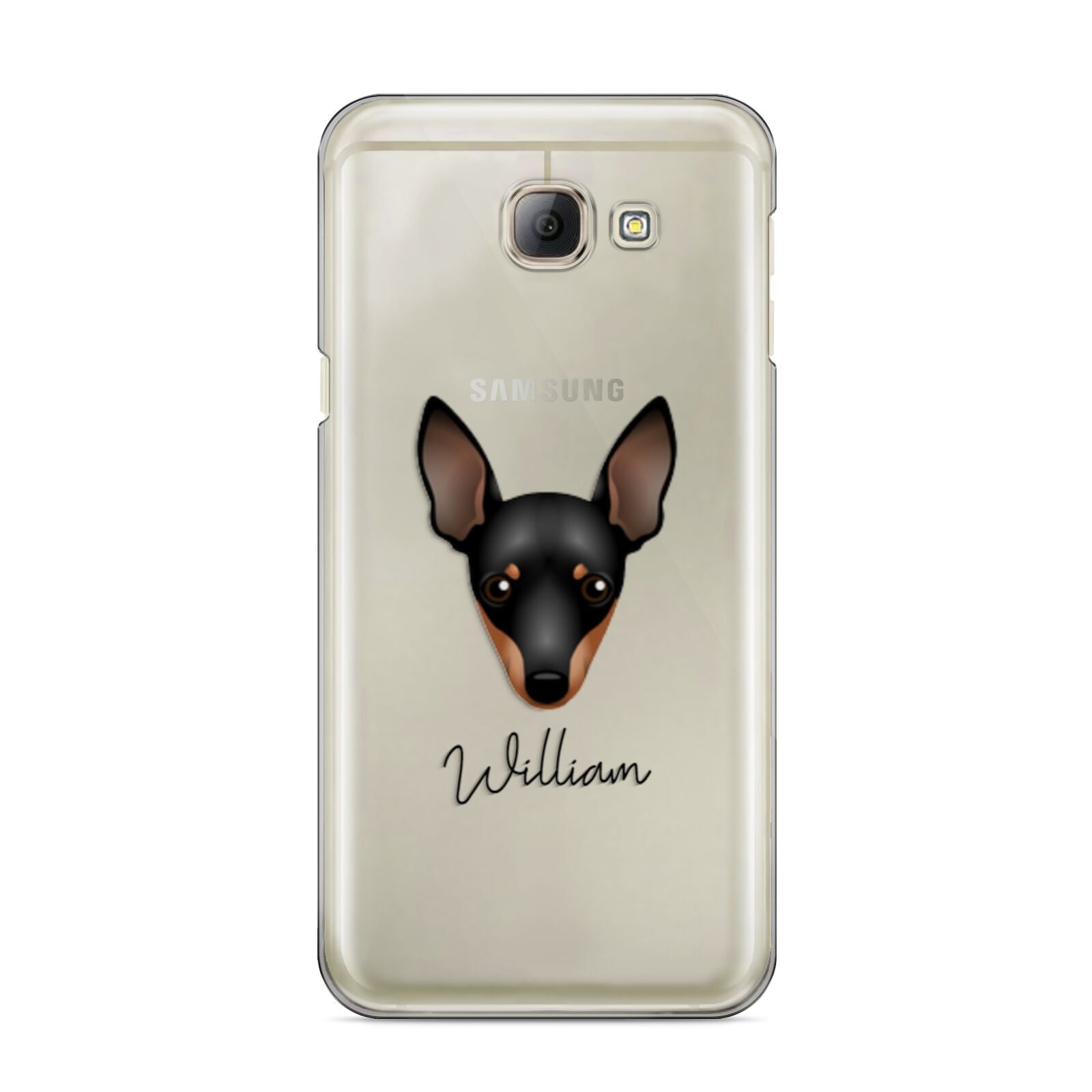 Miniature Pinscher Personalised Samsung Galaxy A8 2016 Case