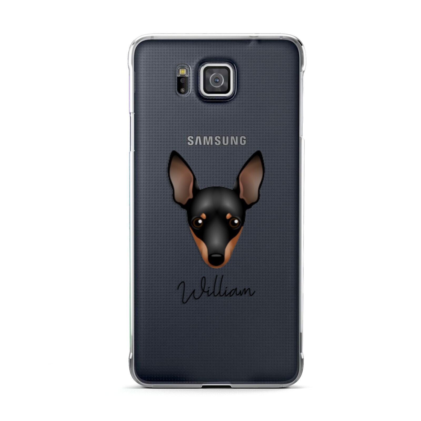 Miniature Pinscher Personalised Samsung Galaxy Alpha Case