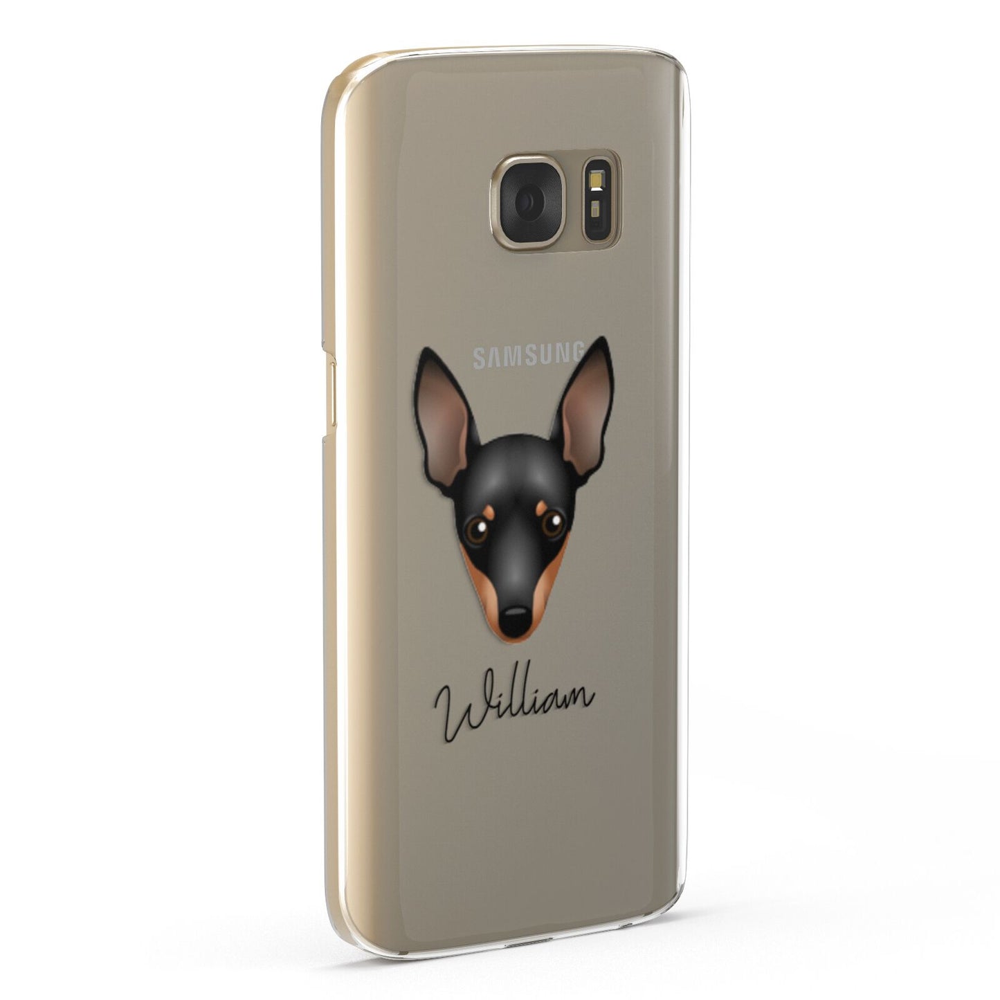 Miniature Pinscher Personalised Samsung Galaxy Case Fourty Five Degrees