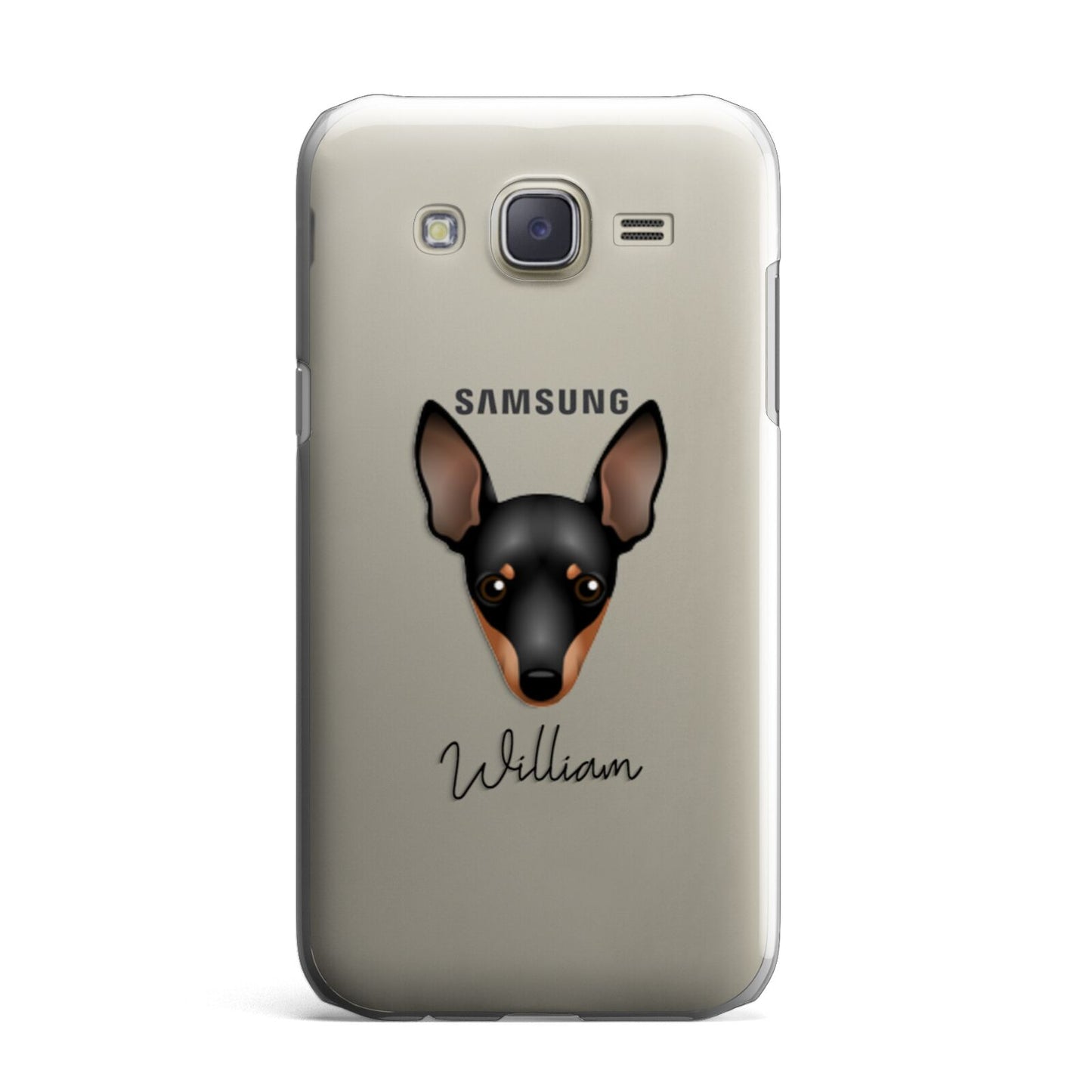 Miniature Pinscher Personalised Samsung Galaxy J7 Case