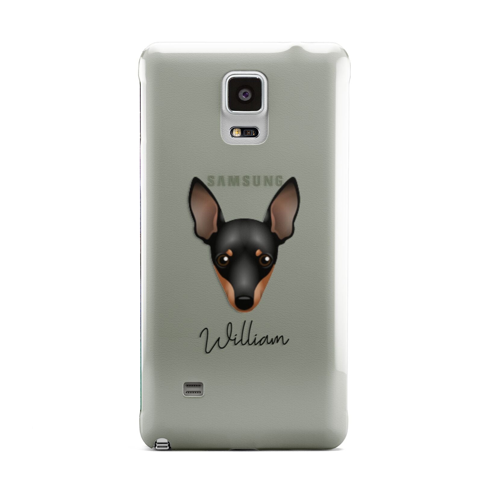 Miniature Pinscher Personalised Samsung Galaxy Note 4 Case